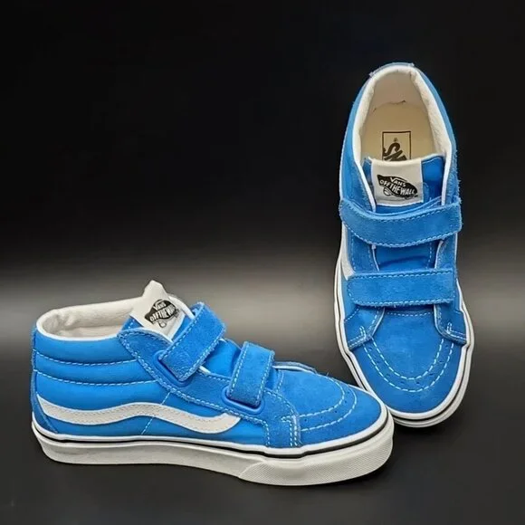 Vans Old Skool V Retro Court Blue White Unisex Sneakers 507698 Kid's Size 3.0 - Picture 1 of 12